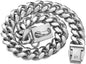 14mm Stainless Steel Pet Dog Collar with Cuban Chain