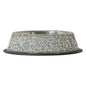 Luminous Pet Bowl Sparkling Rhinestones on Stainless Steel Non-Slip Base for Food Water Treats Silver Small Sold Individually