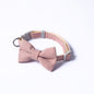 Houndstooth Design Bow Pet Collar