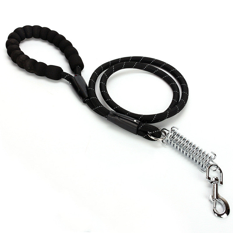 Spring Explosion-Proof Pet Leash with Reflective Nylon