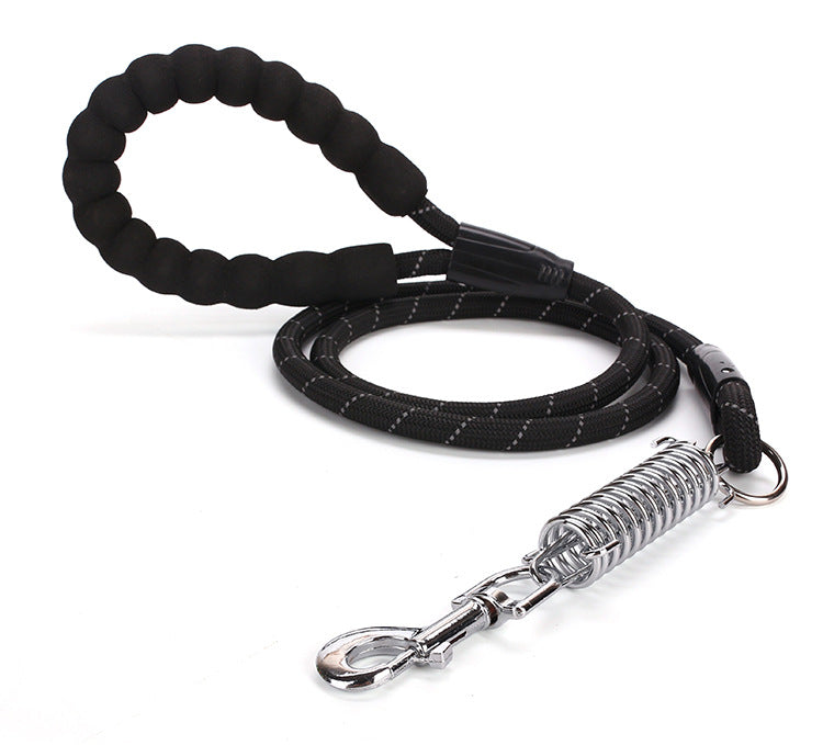 Spring Explosion-Proof Pet Leash with Reflective Nylon