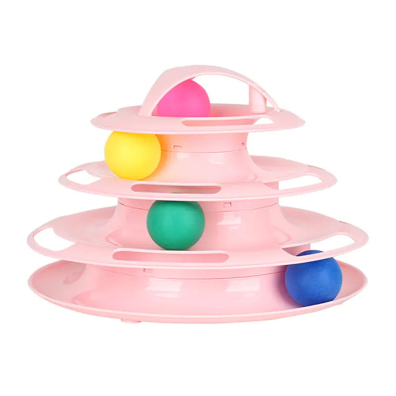 4-Tier Interactive Pet Toy
