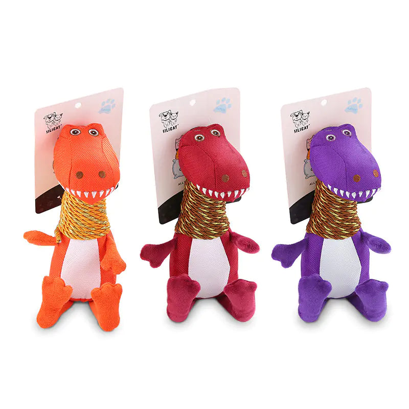 Dinosaur Soft Toy with Sound and Chew Features