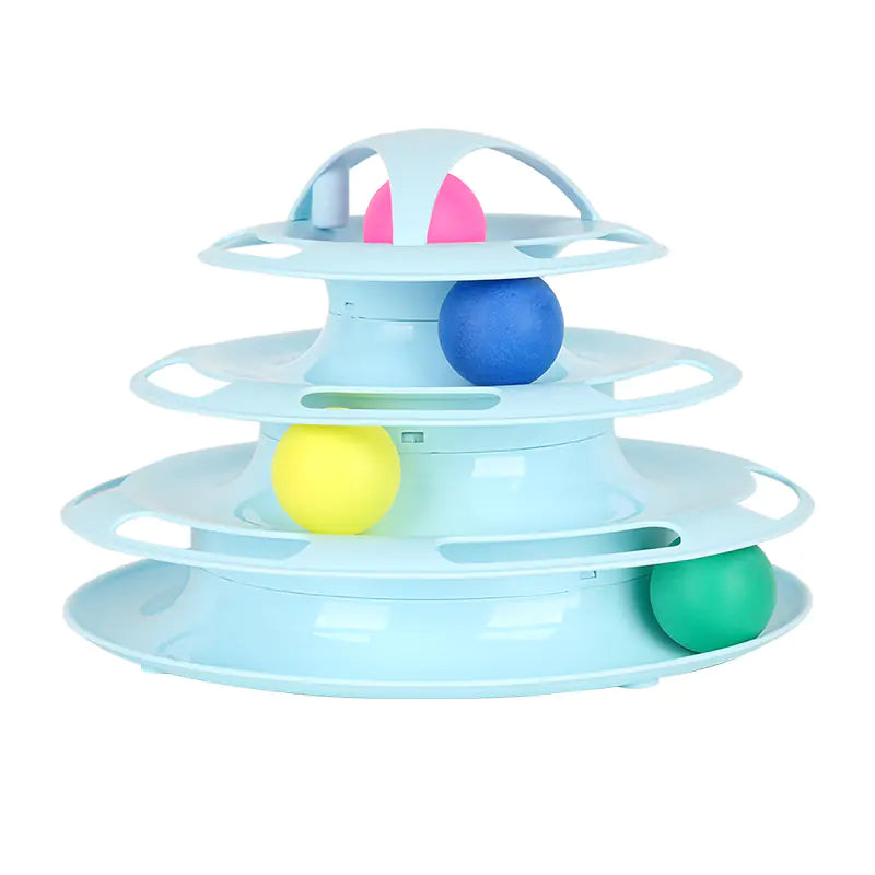 4-Tier Interactive Pet Toy