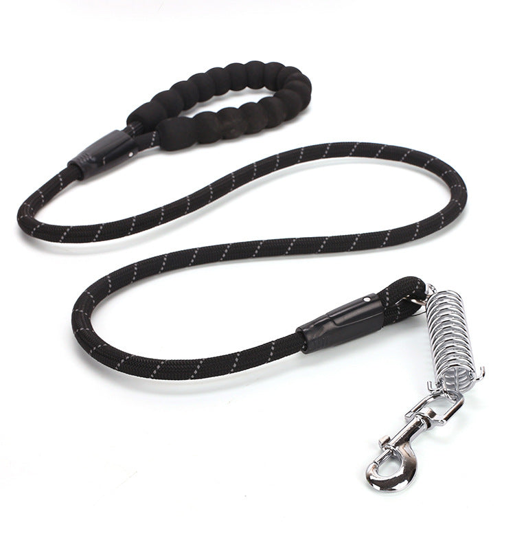 Spring Explosion-Proof Pet Leash with Reflective Nylon