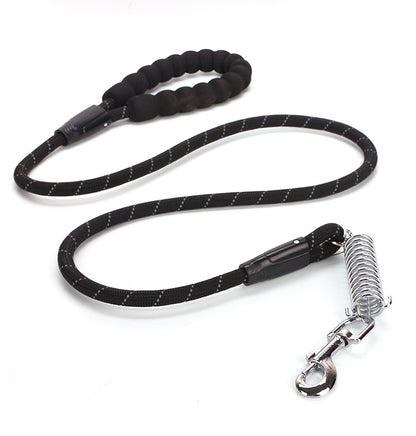 Spring Explosion-Proof Pet Leash with Reflective Nylon