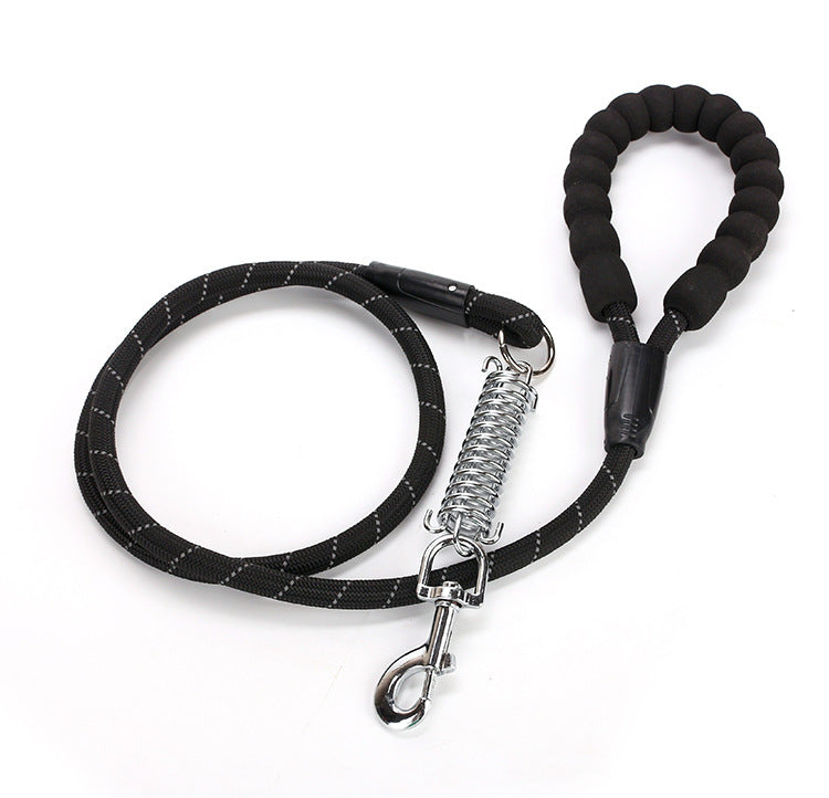 Spring Explosion-Proof Pet Leash with Reflective Nylon