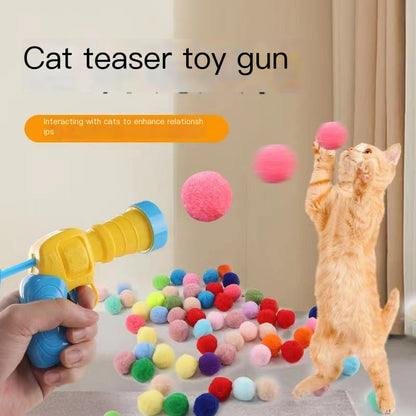 Soft Ball Launcher Interactive Toy for Pets