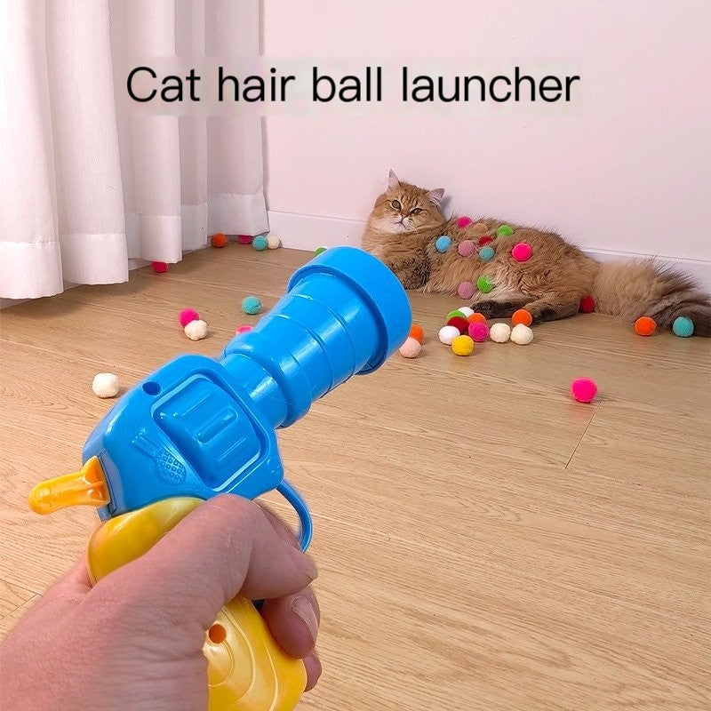 Soft Ball Launcher Interactive Toy for Pets