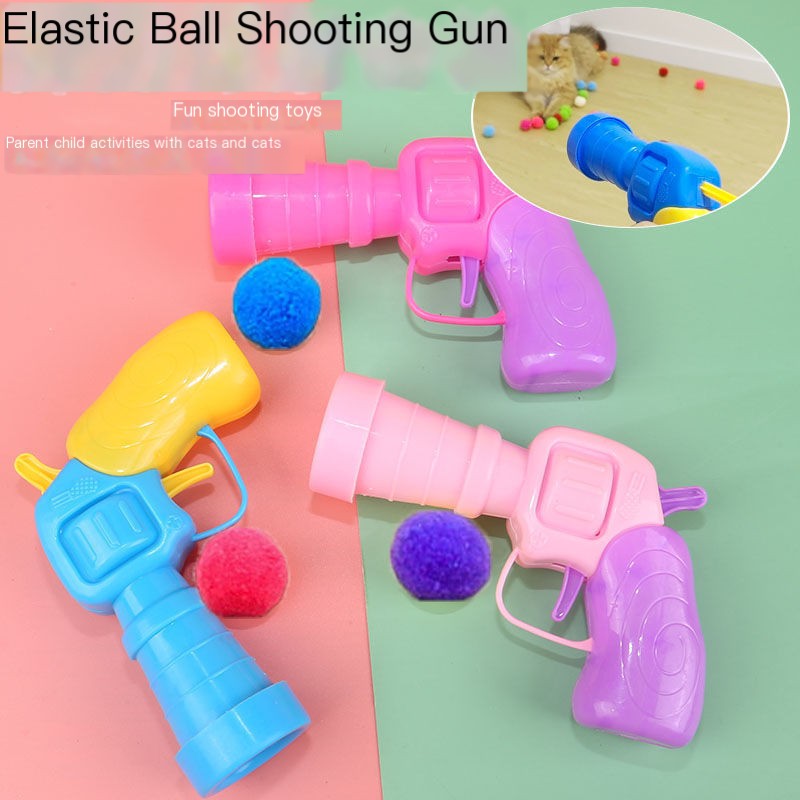 Soft Ball Launcher Interactive Toy for Pets