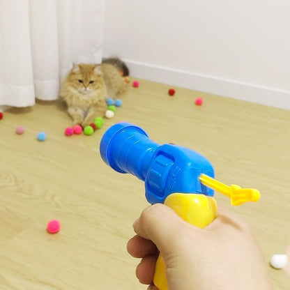 Soft Ball Launcher Interactive Toy for Pets