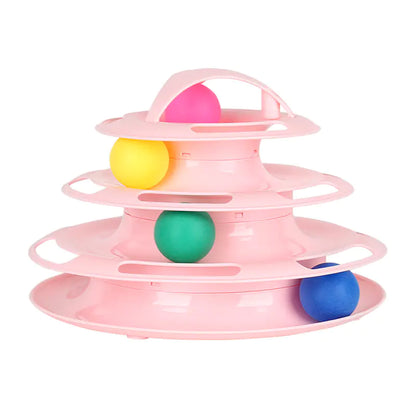 4-Tier Interactive Pet Toy