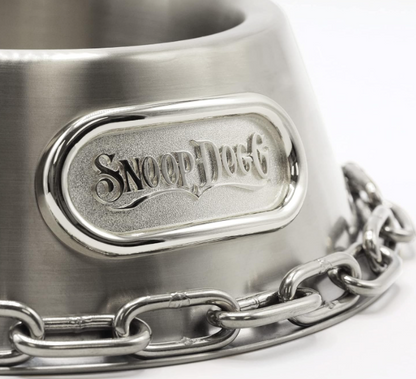 Snoop Doggies Doggs Deluxe Off The Chain Pet Bowl Gold