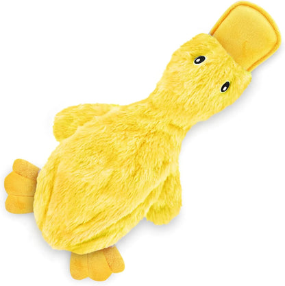 Crinkle Duck Dog Soft Toy with Squeaker